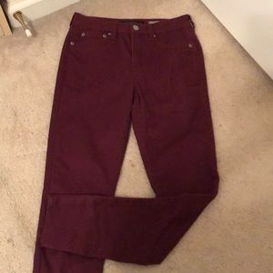 Aeropostale cranberry high wasted jeggings